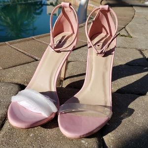 New size 8 pink heels stiletto shoes spring trend